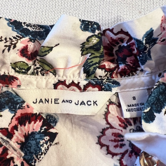 Janie and Jack Cotton Blouse size 8 - Picture 2 of 2